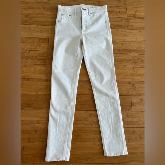 Rag and bone white skinny high waisted jeans - Picture 6 of 6